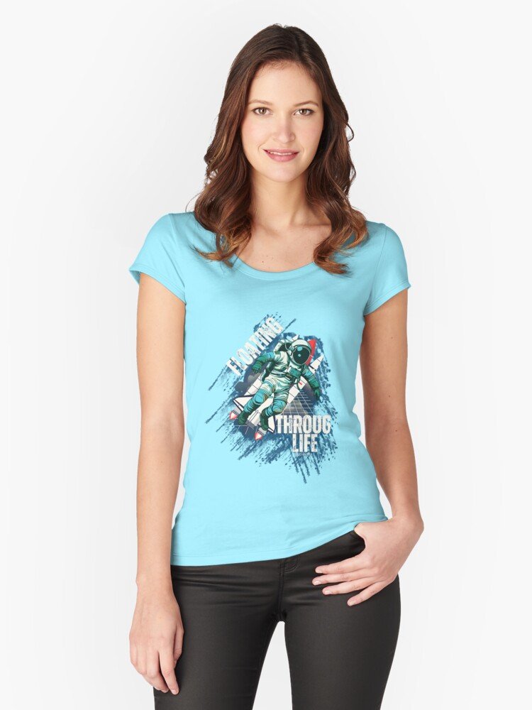 Lost in Space Astronaut T-Shirt | Out of This World Spaceman Graphic Tee Boxy T-Shirt - Image 6